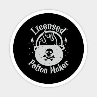 Licensed Potion Maker - with Skulls & Cauldron Design Magnet